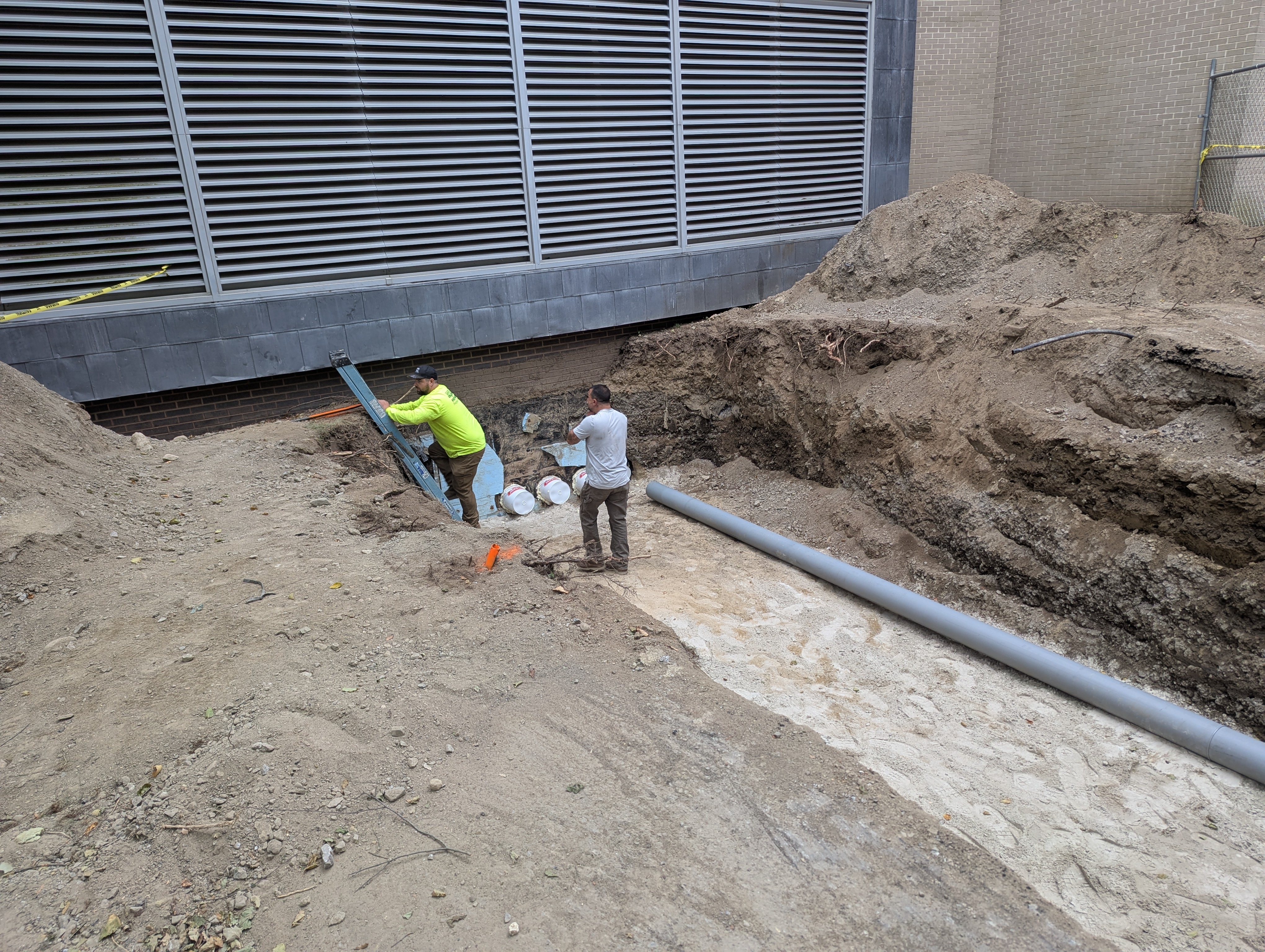 Campus Center Pipe Entry