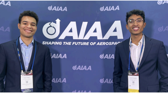 Students presenting at AIAA Scitech 2024