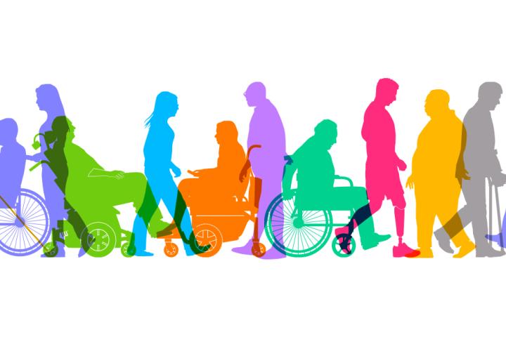 Identity development among adults with acquired disabilities A multicolor photo of people with differing abilities