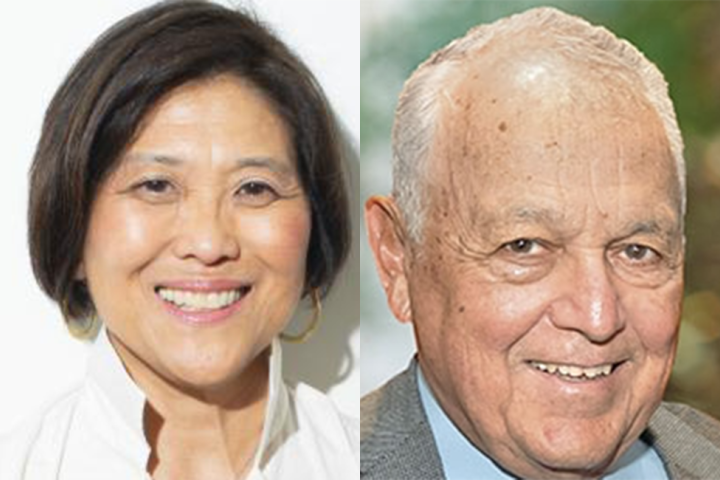 President R. May Lee and Alfred Engelberg.
