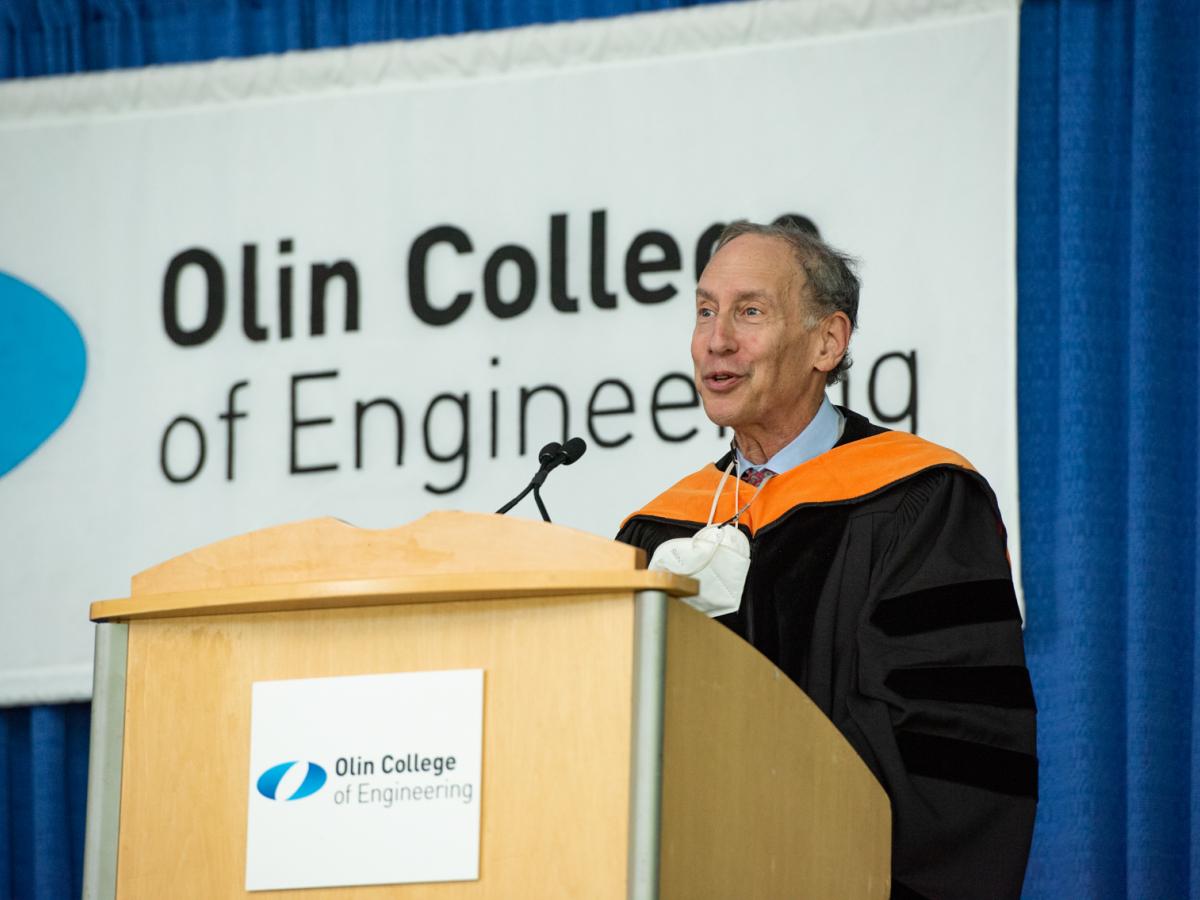 Dr. Robert S. Langer gives the 16th Olin College Commencement Address on May 16, 2021 Dr. Robert S. Langer gives the 16th Olin College Commencement Address on May 16, 2021