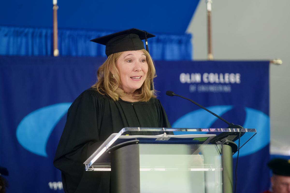 Beverly Wise speaking at Commencement Beverly Wise speaking at Commencement