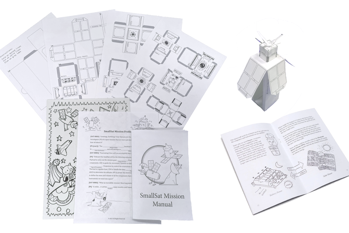 Build-A-Sat Kit Pieces made by OSSTP Group