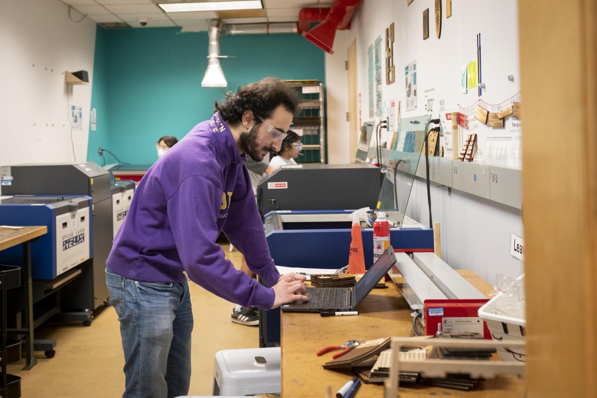 TAD Student Working in shop 2022