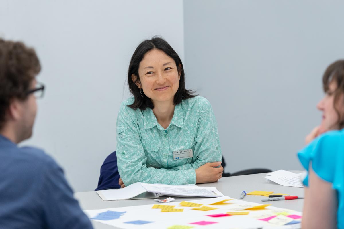 Image of Jean J. Huang smiling during a Leadership Lab. Image of Jean J. Huang smiling during a Leadership Lab.