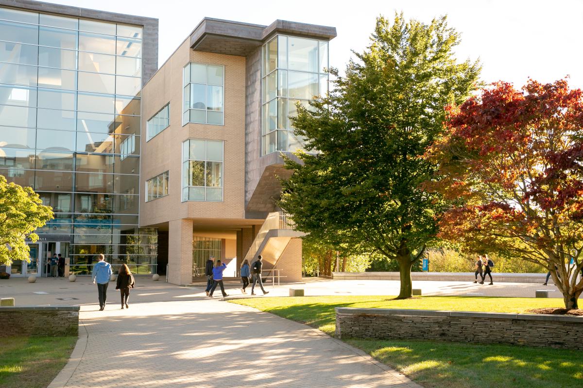 Picture of Campus during the Fall Picture of Campus during the Fall with people walking around