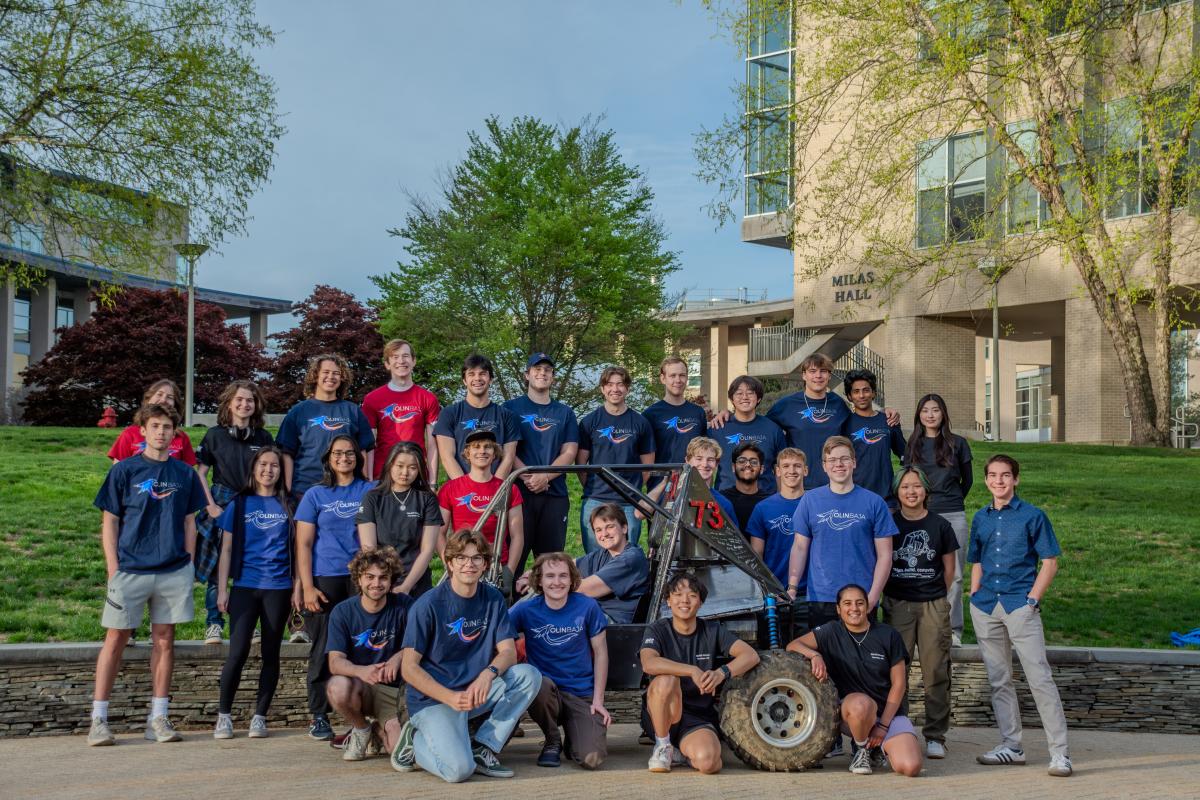 A group of college students