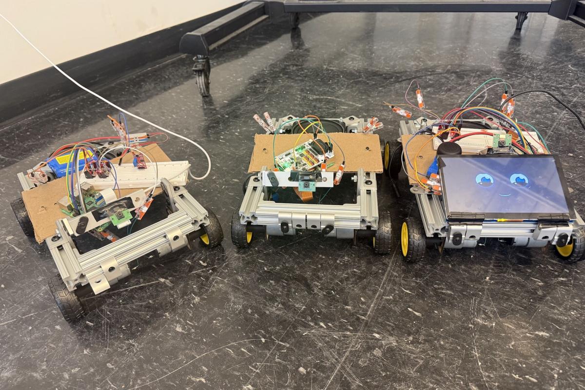 A small swarm of robots running OpenClaw agents on 2 Raspberry Pi 5 and Pi 4. Photo by Maria Gorskikh. 