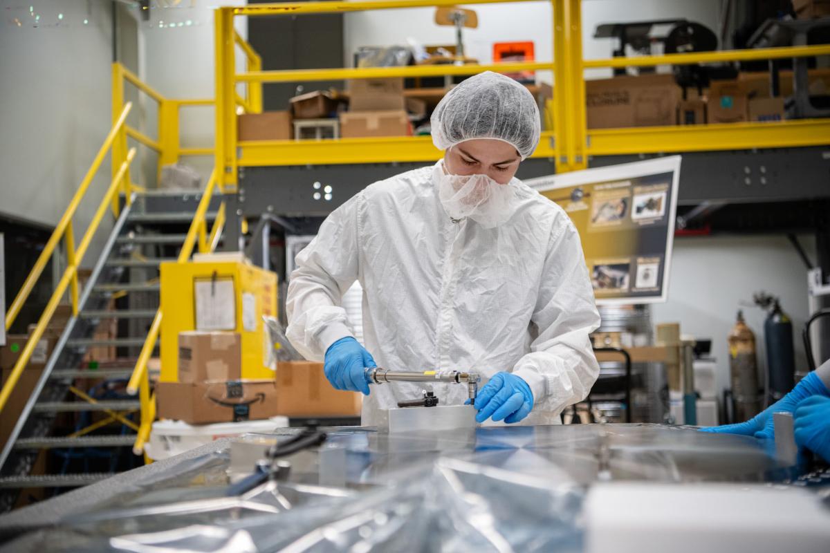 Mateo Otero-Diaz ’28 working at his internship with NASA. 