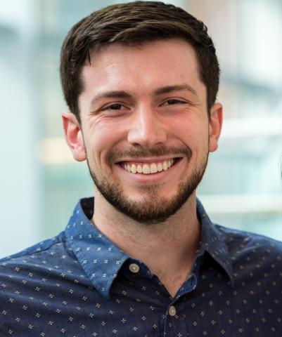 A photo of a young man smiling