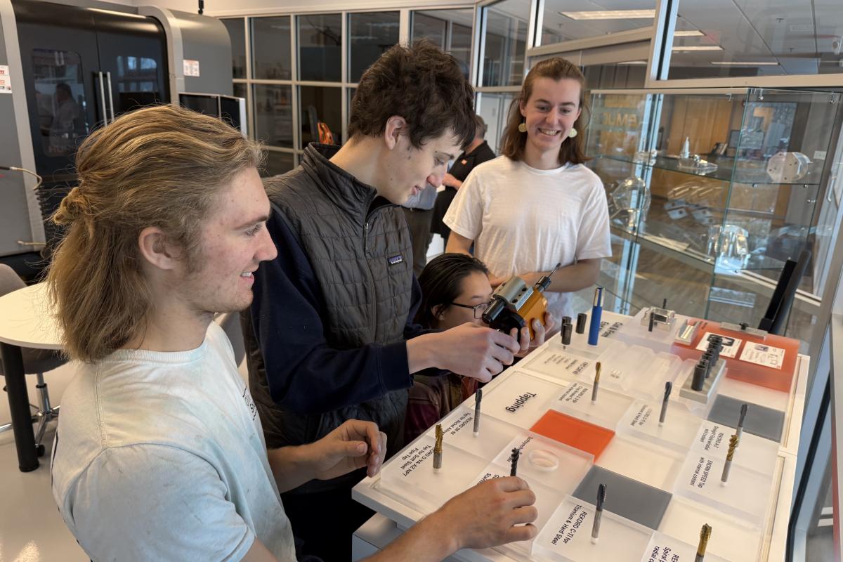 Students in Coby Unger's How-It’s-Made IRL Co-Curricularr. 