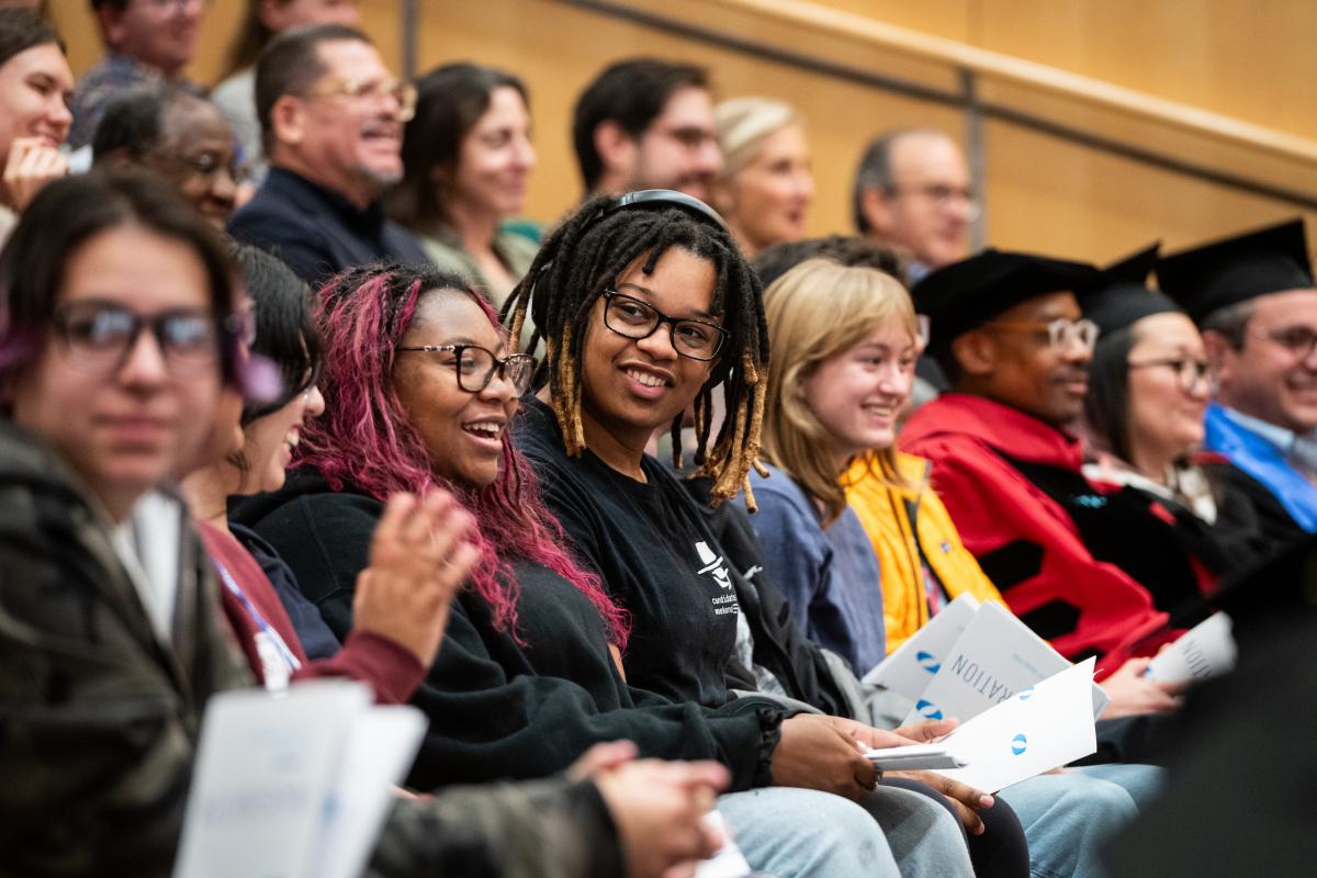 Attendees of President R. May Lee's inauguration in the Norden Auditorium on September 25, 2026.