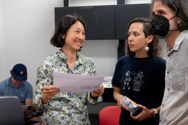 Olin College faculty talk during Summer Institute 2025.